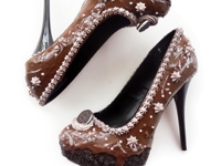 Shoe Bakery Chocolate High Heels